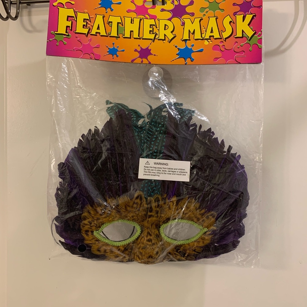 Colorful Feather Mask